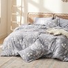 Cozy Comfort Beige Queen Comforter Set - 7 Pieces Floral Bedding Sets Queen Bed in a Bag with Botanical Flowers Comforter, Sheets, Pillowcases & Shams - 2 of 4