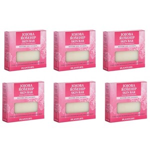 Plantlife Jojoba Rosehip Bar Soap – Moisturizing, Soothing, Handcrafted, Plant-Based – Made in California, 4oz - 1 of 2