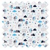 Bacati - Woodlands Animals Aqua/Navy/Grey Curtain Panel - image 4 of 4