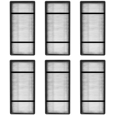 Nispira True HEPA Replacement Filter H for Honeywell HRF-H2 Fits Air Purifier Model HPA050, HPA150, HPA060, HPA160, HHT055, HHT155, 6 Packs
