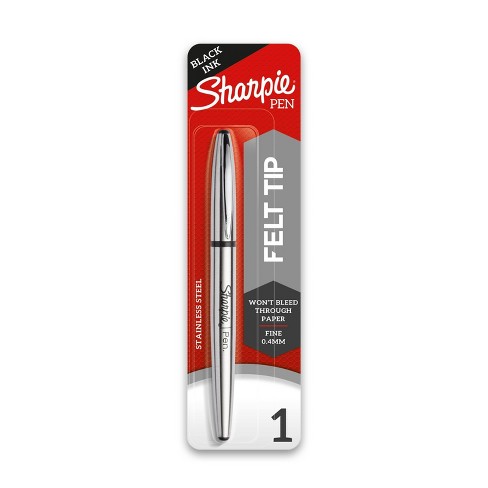 Sharpie Pen Fine Point Pens, Black - 4 pack