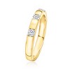 Ross-Simons 0.25 ct. t.w. Lab-Grown Diamond 3-Stone Ring in 18kt Gold Over Sterling - 3 of 4