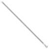 Black Bow Jewelry 14k White Gold Italian 4mm Diamond Cut Bead Chain Bracelet, 7.25 Inch - 2 of 4