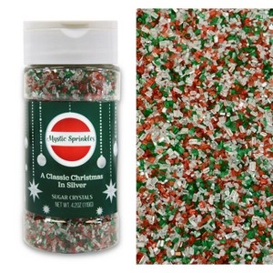 Mystic Sprinkles A Classic Christmas in Silver Sugar Crystals 4.2oz Bottle - 1 of 4