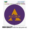 Alcorn Primary Logo  Automotive Car Window Locker Circle Bumper Sticker - 3 of 4