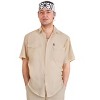 HalloweenCostumes.com One Size Fits Most  Men  Men's Karate Kid Mr. Miyagi Halloween Costume Kit | Adult Karate Kid Costumes,  Brown - 4 of 4