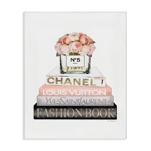 Stupell Industries Pink Fashion Book Stack, 16" x 20" - 1 of 4
