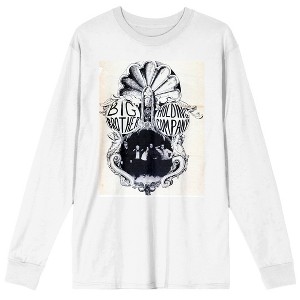 Big Brother & Holding Company Band Members Adult White Long Sleeve Crew Neck Tee - 1 of 3