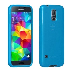 Verizon High Gloss Silicone Case for Samsung Galaxy S5 - Blue - 1 of 1