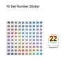 Unique Bargains Office Home Warehouse Self-Adhesive Reflective Sticker 10 Sheets - 2 of 4