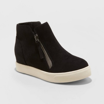 black wedge sneakers target