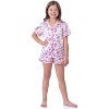 Mattel Girls' Barbie Fantasy Mermaid Princess Sleep Pajama Set Shorts Pink - 2 of 4