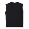 Hope & Henry Boys' V-Neck Sweater Vest (Black, XX-Small) - 3 of 3