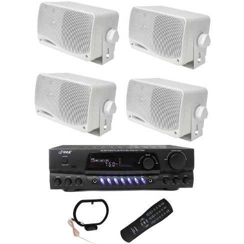 4) New PYRAMID 2022SX 3.25 200w 3-Way Car Audio Mini Box Speakers System  Inside