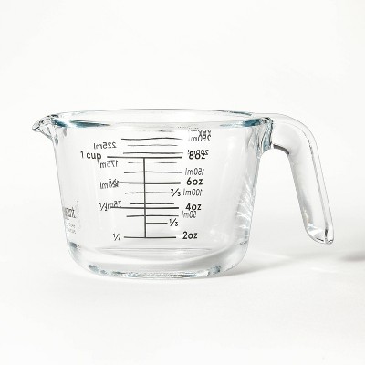L. Gourmet 1-cup Measuring Cup w/ Non-slip Base &Soft Grip Handle
