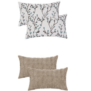 REGALWOVEN 4 Pcs Modern Soft Cozy Throw Pillow Covers for Home Decor 12" x 20" - 1 of 4