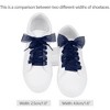 INSPIRE CHIC Sneakers Flat Snow Yarn Wide Transparent Shoe Laces 1" Width 2 Pairs - 2 of 4