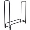 Sunnydaze Outdoor Heavy-Duty Steel Firewood Log Rack Holder and Weather-Resistant Polyester Log Rack Cover - Black - 3 of 4