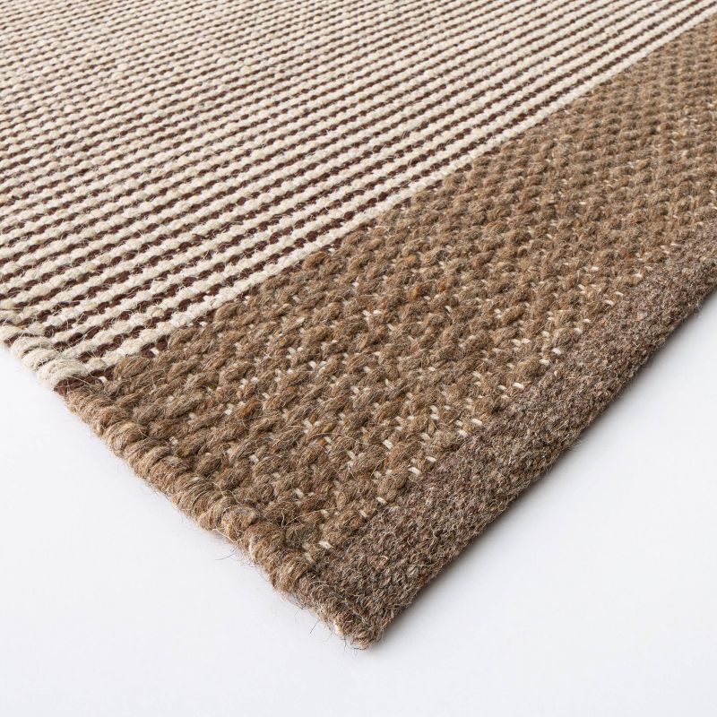 Hillside Hand Woven Wool/Cotton Area Rug Brown - Threshold™ designed with Studio McGee, 3 of 5