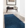 Unique Loom Solid Shag Solid Indoor Woven Area Rug - 4 of 4