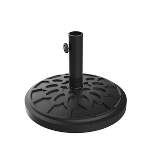 Nature Spring Patio Umbrella Stand and Base - Black