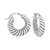 Ross-Simons Italian Sterling Silver Jewelry Set: 3 Pairs Of Hoop Earrings - 2 of 4