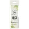 Dicksons I Can Do All This Encouraging Verse Leaf Design Decorative Green 6.1 x 2 Paper Bookmarks Pack of 12 - 2 of 3