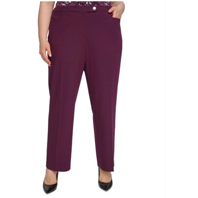 Calvin Klein Womens Modern Fit Casual Trouser Pants