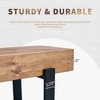TiramisuBest Handcrafted Mango Wood Bench – Rustic Boho Dining Bench, Natural Wood Finish & Eco-Friendly Design - 4 of 4