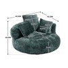 NicBex Bean Bag Chair,Beanbag Chair with High Back,Adult Lounge Sofa with 3 Pillows,Comfy Chair for Living Room Bedroom - 3 of 4