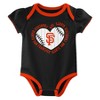 MLB San Francisco Giants Infant Girls' 3pk Bodysuit - 4 of 4