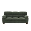 SKRAN 3 Seater Corduroy Sofa, Thick Foam-Padded Cushion Sofa, Mid-Century Modern Sofas With Armrests & Backrest For Living Room - 2 of 4