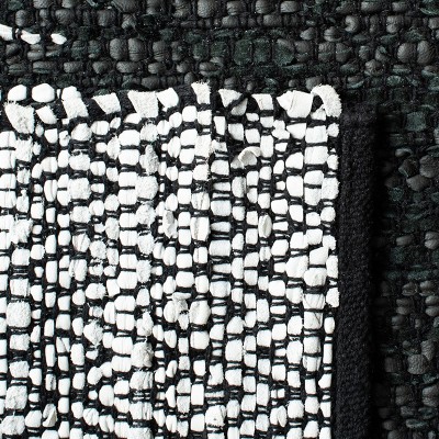 Light Grey and Black Handmade Cowhide Area Rug 6' x 9'