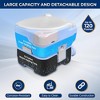 SereneLife 15-Liter Outdoor Portable Toilet - Extra Large Seat with Phone Holder, Detachable Waste Tank, and Hand Sprayer (SLCATL220) - 2 of 4