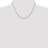 Black Bow Jewelry 1.5mm Sterling Silver, Diamond Cut Flat Snake Chain Necklace - 2 of 4