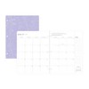Blue Sky Green Earth Monthly Stapled Planner (2 Year) 8.5x11 Textured Lavender Floral - 4 of 4