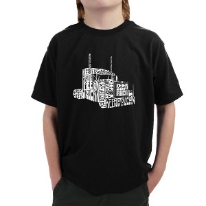 LA Pop Art Boy's Word Art T-shirt - KEEP ON TRUCKIN' - 1 of 4