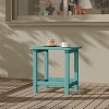 Adirondack Square Outdoor Side Table,Weather Resistant Patio End Tables,Durable Small Patio Table for Beach,Pool,Garden, Balcony, Porch - 2 of 4