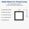 Avery Printable Square Cards, Black and White Polka Dots, 2.5" x 2.5", Matte White Square Cards, Laser/Inkjet, 90ct, Great for Business Cards - 2 of 4