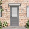 vidaXL Door Canopy Black 47.2"x39.4" PC - 2 of 4