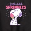 Boys' - Peanuts - Just Add Sprinkles Graphic Long Sleeve Fleece Sweatshirt - 2 of 4