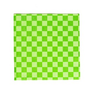 Jollity & Co. - Check It! In the Limelight Large Napkins - Pack of 16 Paper Napkins - 1 of 3