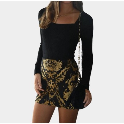 Women's Carmine Jacquard Skirt - Sofie the Label