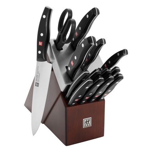 Zwilling Twin 15-pc Brown Set Target Self-sharpening : - Block Signature Knife