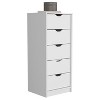 Depot E-Shop Dresser 42H" 5 Drawers Narrow Dresser, Slim Storage Chest of Drawers - 2 of 4
