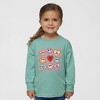 The Juniper Shop Candy Heart Smile Solid Toddler Long Sleeve Tee - 2 of 3