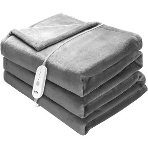 VEVOR Heated Blanket Electric Throw,72"x84" Full Size, with 10 Hours Timer Auto-off & 5 Heating Levels,Machine Washable,ETL & FCC Certification,Grey - 1 of 4