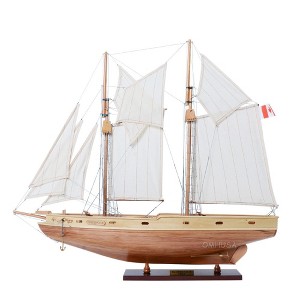 Bluenose II 29.5" Fully Assembled Wooden Sailboat Model – Natural Finish By Old Modern Handicrafts - 1 of 4