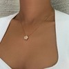 Adornia Tarnish Resistant 14k Rose Gold Plated 5-Leaf Clover Pendant Necklace - 2 of 4