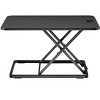 Monoprice Ultra-Slim Single Top Height Adjustable Compact Sit-Stand 26-Inch Desk Converter Riser Desktop Converter for Monitor or Laptop, Black - 2 of 4